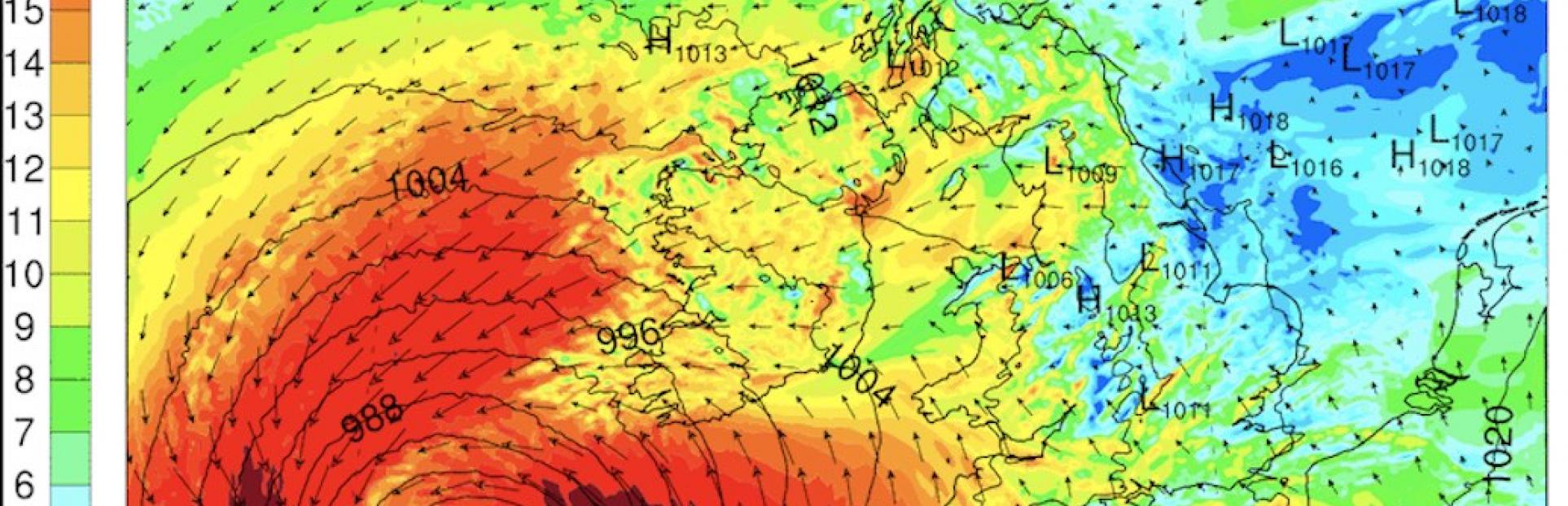 Ophelia Storm Forecast | ICHEC